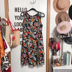 Floral midi dress